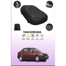 Dokaca Siyah Dacia Logan 2004 - 2008 Uyumlu Araba Brandası, Koruyucu Örtü, Oto Branda