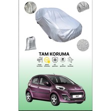 Dokaca Gri Peugeot 107 Uyumulu Oto Branda, Araba Brandası, Koruyucu Örtü