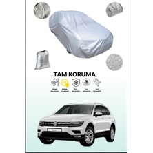 Dokaca Gri Volkswagen Tiguan Uyumulu Oto Branda, Araba Brandası, Koruyucu Örtü