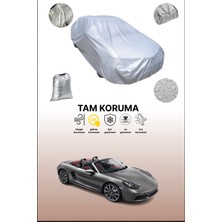 Dokaca Gri Porsche 718 Boxster S (982) 2016 - 2021 Uyumulu Oto Branda, Araba Brandası, Koruyucu Örtü