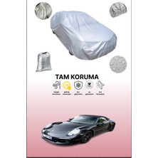Dokaca Gri Porsche 911 Car.rera Gts Cabriolet 2014 - 2021 Uyumulu Oto Branda, Araba Brandası, Koruyucu Örtü