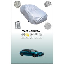 Dokaca Gri Peugeot 308 Sw 3 Uyumulu Oto Branda, Araba Brandası, Koruyucu Örtü