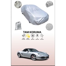 Dokaca Gri Porsche Boxster S (987) 2004 - 2008 Uyumulu Oto Branda, Araba Brandası, Koruyucu Örtü