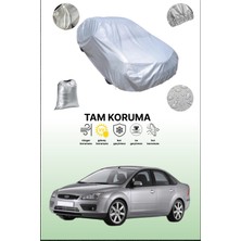 Dokaca Gri Ford Focus 2 Sedan Uyumulu Oto Branda, Araba Brandası, Koruyucu Örtü