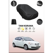 Dokaca Siyah Hyundai Accent Hatchback 3 Uyumlu Araba Brandası, Koruyucu Örtü, Oto Branda