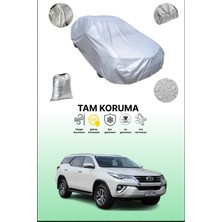 Dokaca Gri Toyota Fortuner 2015 - 2021 Uyumulu Oto Branda, Araba Brandası, Koruyucu Örtü
