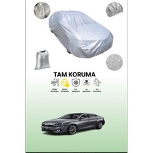 Dokaca Gri Kia K7 / Cadenza 2016 - 2021 Uyumulu Oto Branda, Araba Brandası, Koruyucu Örtü