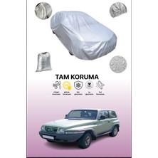 Dokaca Gri Ssangyong Korando 2 Uyumulu Oto Branda, Araba Brandası, Koruyucu Örtü