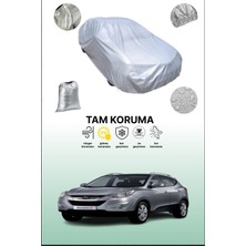 Dokaca Gri Hyundai IX35 / Tucson 2013 - 2015 Uyumulu Oto Branda, Araba Brandası, Koruyucu Örtü