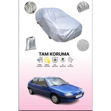 Dokaca Gri Citroen Saxo 3 Kapılı 1998 - 2003 Uyumulu Oto Branda, Araba Brandası, Koruyucu Örtü