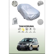 Dokaca Gri Fiat Panda 4x4 2003 - 2012 Uyumulu Oto Branda, Araba Brandası, Koruyucu Örtü