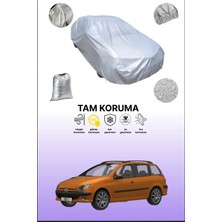 Dokaca Gri Peugeot 206 Sw 2002 - 2007 Uyumulu Oto Branda, Araba Brandası, Koruyucu Örtü