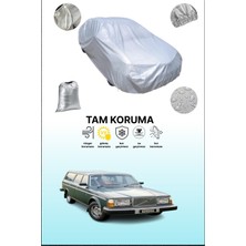 Dokaca Gri Volvo 260 Combi Uyumulu Oto Branda, Araba Brandası, Koruyucu Örtü