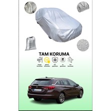 Dokaca Gri Opel Astra Sports Tourer 2019 - 2021 Uyumulu Oto Branda, Araba Brandası, Koruyucu Örtü