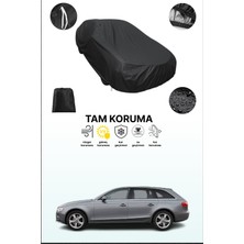 Dokaca Siyah Audi A4 Avant 2012 - 2016 Uyumlu Araba Brandası, Koruyucu Örtü, Oto Branda