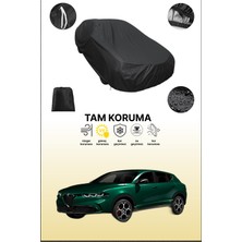 Dokaca Siyah Alfa Romeo Tonale Uyumlu Araba Brandası, Koruyucu Örtü, Oto Branda