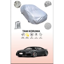 Dokaca Gri Audi Tt Rs Coupe 2019 - 2021 Uyumulu Oto Branda, Araba Brandası, Koruyucu Örtü