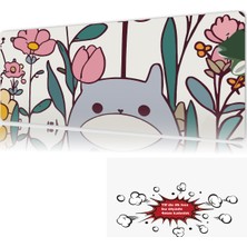 Urzuva Totoro Garden 90X40 4mm Kalınlık  Premium Gaming Oyuncu Mousepad, Anti Slip Xxl Mouse Pad