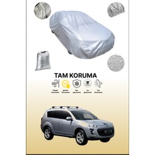 Dokaca Gri Peugeot 4007 2007 - 2012 Uyumulu Oto Branda, Araba Brandası, Koruyucu Örtü