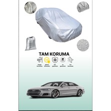 Dokaca Gri Audi S8 2019 - 2021 Uyumulu Oto Branda, Araba Brandası, Koruyucu Örtü
