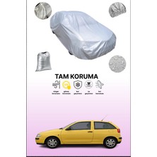 Dokaca Gri Seat Ibiza 3 Kapılı 1999 - 2002 Uyumulu Oto Branda, Araba Brandası, Koruyucu Örtü