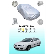Dokaca Gri Seat Ibiza 3 Kapılı 2006 - 2008 Uyumulu Oto Branda, Araba Brandası, Koruyucu Örtü