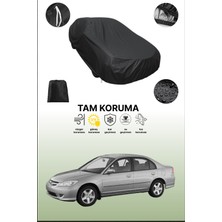 Dokaca Siyah Honda Civic Sedan 2000 - 2003 Uyumlu Araba Brandası, Koruyucu Örtü, Oto Branda