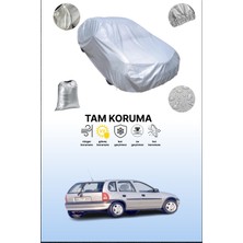 Dokaca Gri Opel Corsa 5 Kapılı 1997 - 2000 Uyumulu Oto Branda, Araba Brandası, Koruyucu Örtü