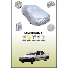 Dokaca Gri Peugeot 306 Sedan Uyumulu Oto Branda, Araba Brandası, Koruyucu Örtü