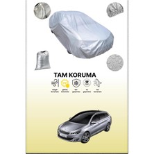 Dokaca Gri Peugeot 308 Sw Gt 2014 - 2017 Uyumulu Oto Branda, Araba Brandası, Koruyucu Örtü