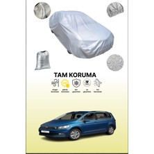 Dokaca Gri Volkswagen Touran 2015 - 2021 Uyumulu Oto Branda, Araba Brandası, Koruyucu Örtü