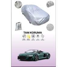 Dokaca Gri Audi R8 2 Spyder Uyumulu Oto Branda, Araba Brandası, Koruyucu Örtü