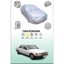 Dokaca Gri Mercedes-Benz 190 Uyumulu Oto Branda, Araba Brandası, Koruyucu Örtü
