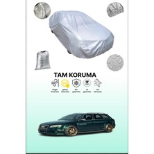 Dokaca Gri Audi S4 Avant 2008 - 2012 Uyumulu Oto Branda, Araba Brandası, Koruyucu Örtü