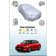 Dokaca Gri Suzuki Swift 6 Uyumulu Oto Branda, Araba Brandası, Koruyucu Örtü