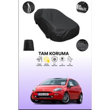 Dokaca Siyah Fiat Punto 5 Kapılı 2012 - 2021 Uyumlu Araba Brandası, Koruyucu Örtü, Oto Branda
