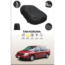 Dokaca Siyah Ford Freestar 2003 - 2007 Uyumlu Araba Brandası, Koruyucu Örtü, Oto Branda