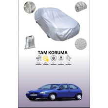 Dokaca Gri Opel Corsa 3 Kapılı 1997 - 2000 Uyumulu Oto Branda, Araba Brandası, Koruyucu Örtü