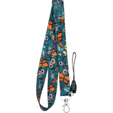 Kelebek Temalı Boyun Askı Ipi (A6)