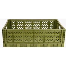 Aykasa 604018-M1 Maxibox Olive Katlanabilir Kasa