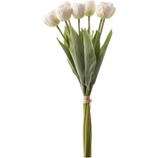 Mudo Home LALE DEMETİ BEYAZ 40 CM