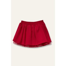 Mininio Kız Çocuk Kabarık Etek - Bordo