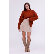 Happinice Kadın Kiremit Pinterest Yumoş Kazak