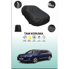 Dokaca Siyah Seat Tarraco 2018 - 2021 Uyumlu Araba Brandası, Koruyucu Örtü, Oto Branda