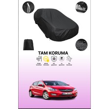 Dokaca Siyah Opel Karl 2015 - 2021 Uyumlu Araba Brandası, Koruyucu Örtü, Oto Branda