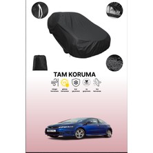 Dokaca Siyah Honda Civic Type S 2008 - 2011 Uyumlu Araba Brandası, Koruyucu Örtü, Oto Branda