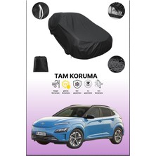 Dokaca Siyah Hyundai Kona 1 Uyumlu Araba Brandası, Koruyucu Örtü, Oto Branda