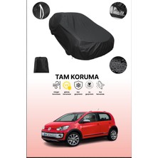 Dokaca Siyah Volkswagen Cross Up! 2013 - 2021 Uyumlu Araba Brandası, Koruyucu Örtü, Oto Branda