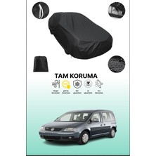 Dokaca Siyah Volkswagen Caddy 2005 - 2010 Uyumlu Araba Brandası, Koruyucu Örtü, Oto Branda