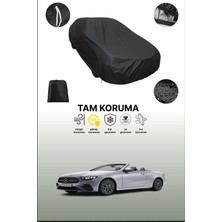 Dokaca Siyah Mercedes E-Class Cabriolet (A238) 2016 - 2021 Uyumlu Araba Brandası, Koruyucu Örtü, Oto Branda